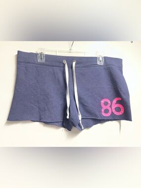 Y2K PINK Victorias Secret navy drawstring shorts size large